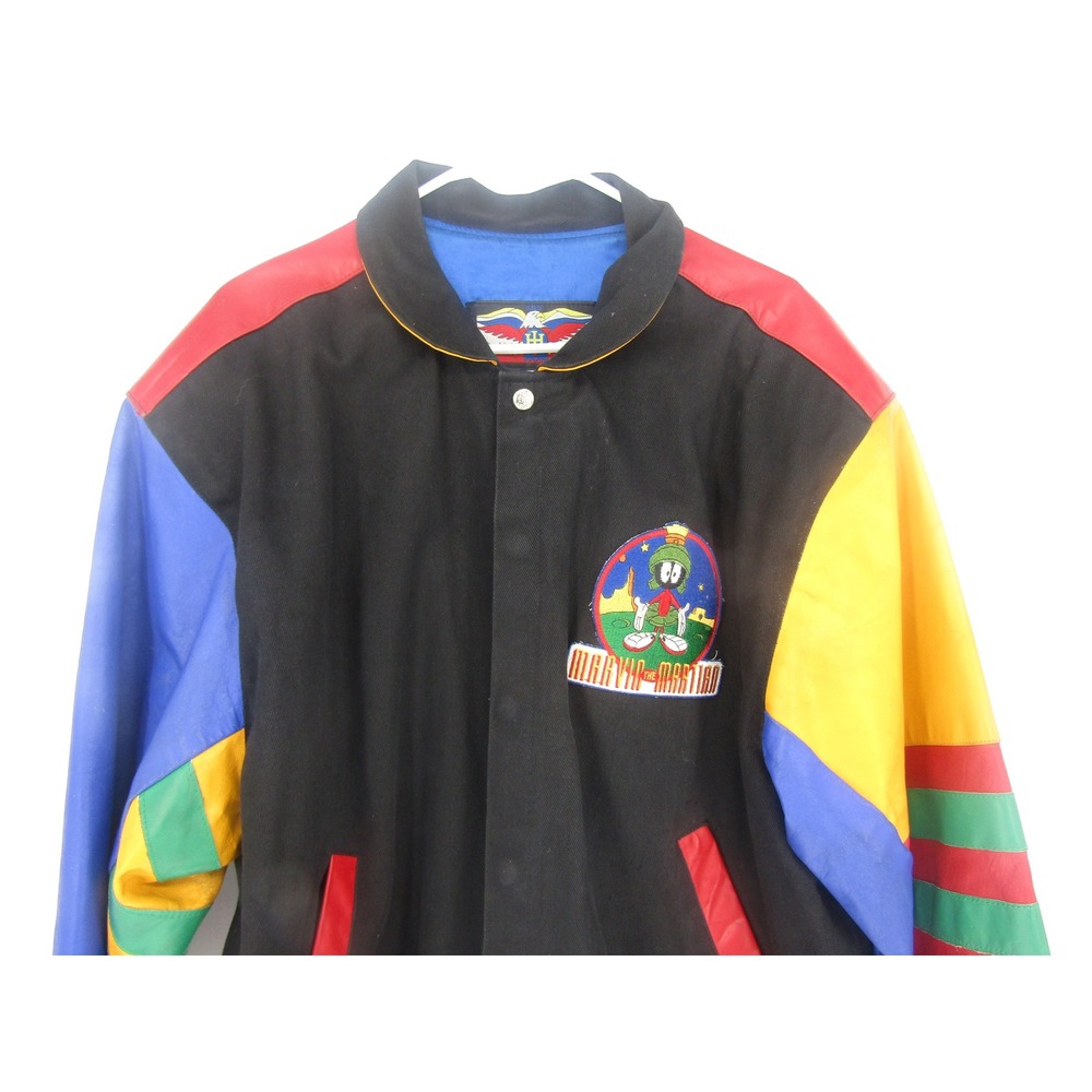 Marvin the Martian Varsity Jacket Sz. L Retro Looney Tunes Streetwear Hip Hop - Picture 5 of 16